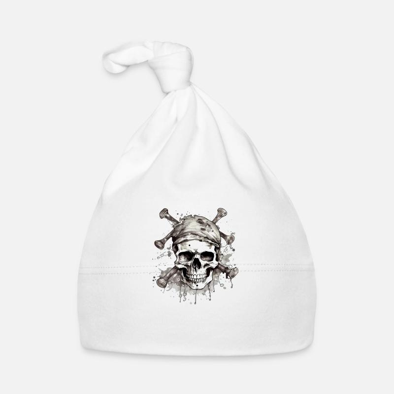 Pirate Head No. 4 Organic Baby Cap