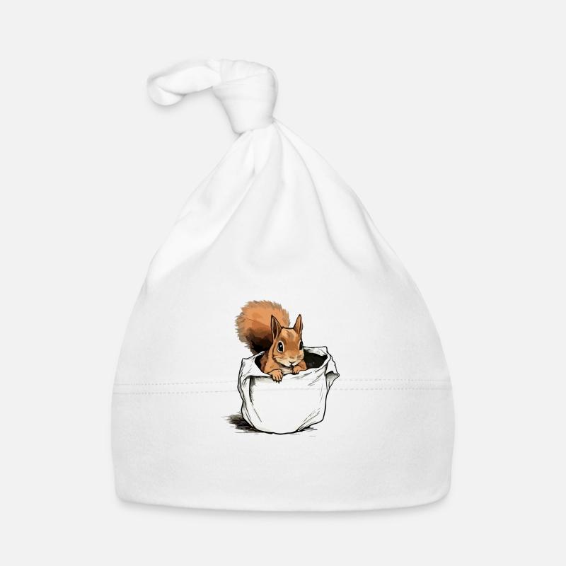 Biki the Squirrel Organic Baby Cap