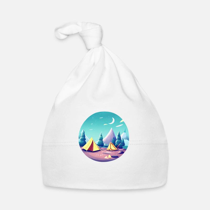 Camping Wohnmobil Geschenk Wohnwagen Camp Zelten Baby Bio-Mütze