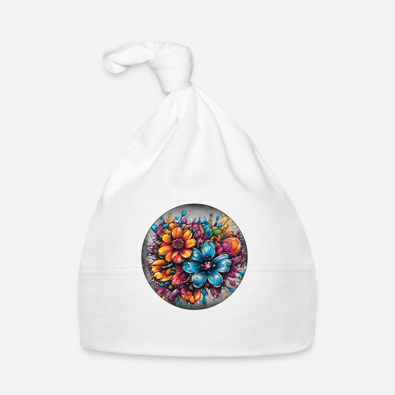Flowers Organic Baby Cap