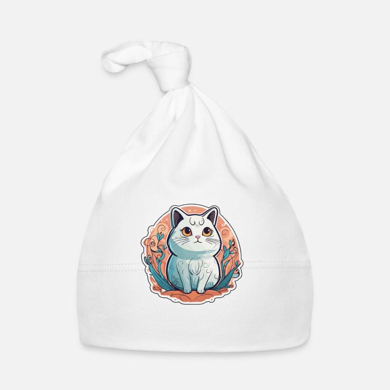Knuffige Mieze Baby Bio-Mütze