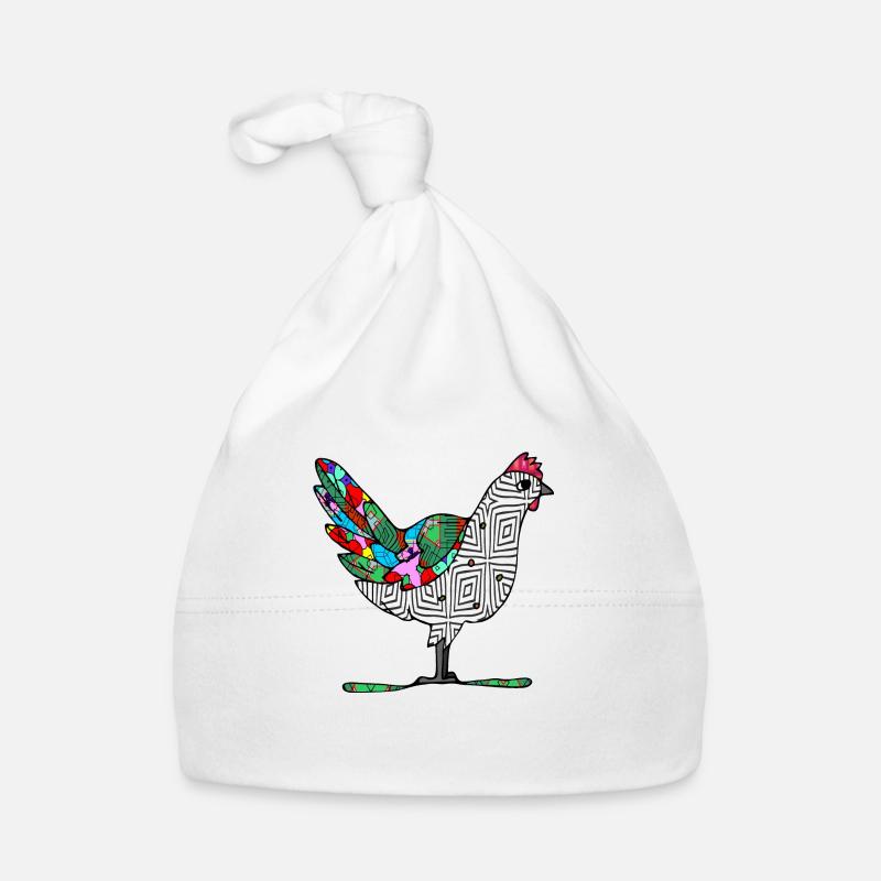 Poule Bonnet bio Bébé