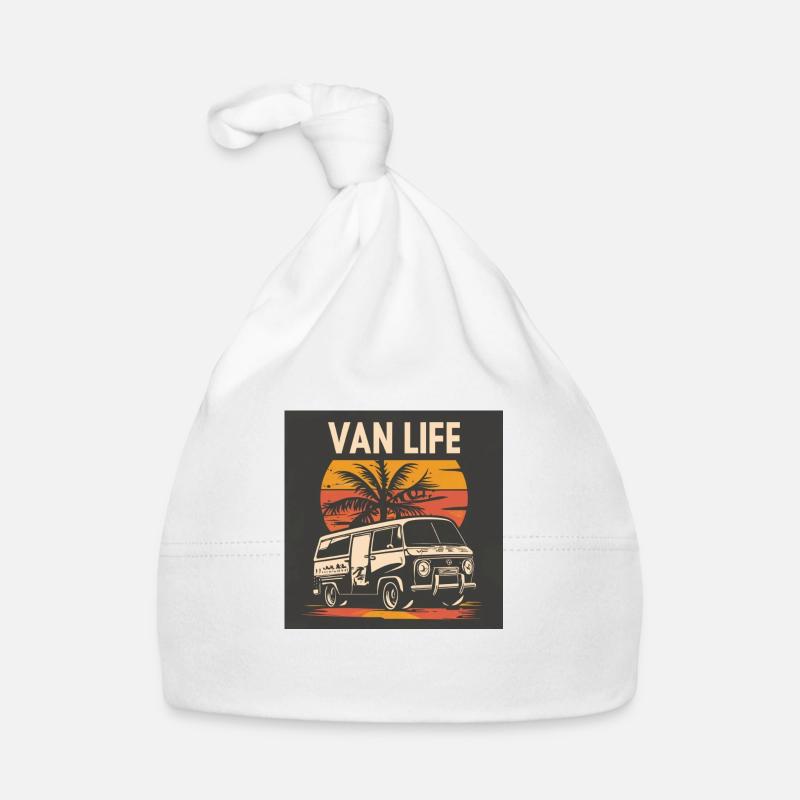 Van-Vie - Bonnet bio Bébé - blanc