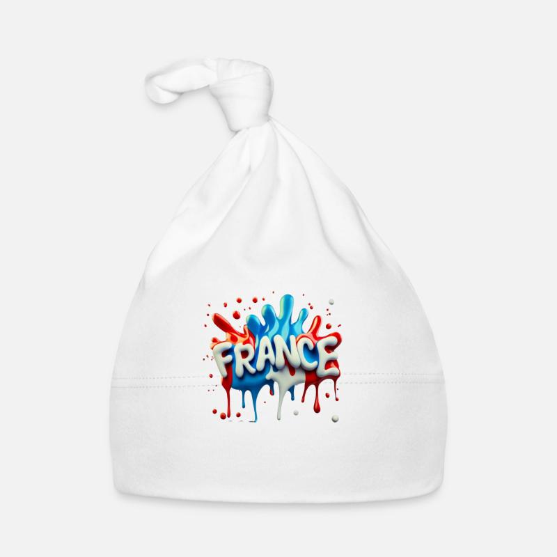 France-Style - Baby Bio-Mütze - Weiß