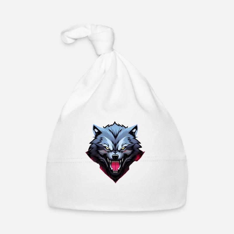 loup en colère Bonnet bio Bébé