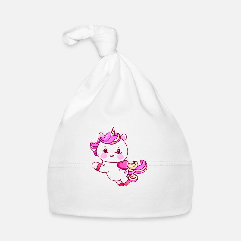 Einhorn Fabeltier Einhörner Mädchen Unicorn Baby Bio-Mütze