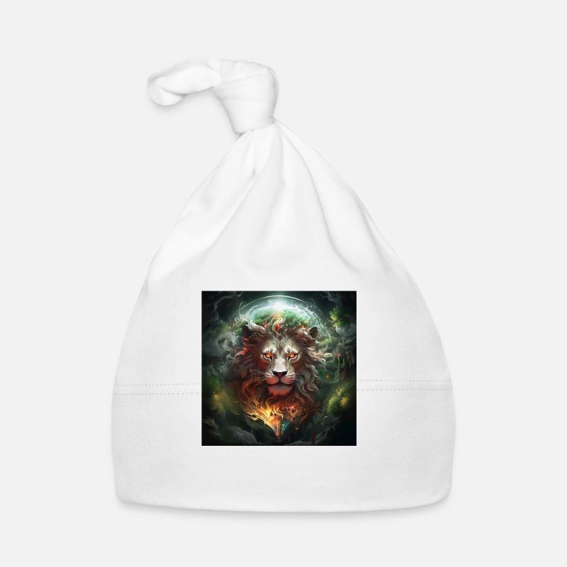 Genius Lion Organic Baby Cap
