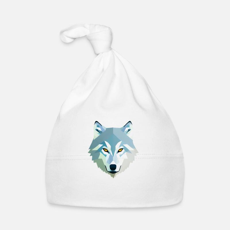 Loup - Bonnet bio Bébé - blanc