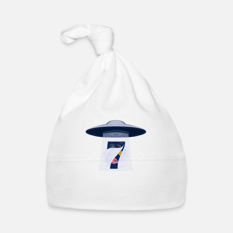 7e anniversaire ufo attaque Bonnet bio Bébé