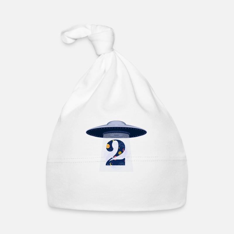 2e anniversaire ufo attaque Bonnet bio Bébé