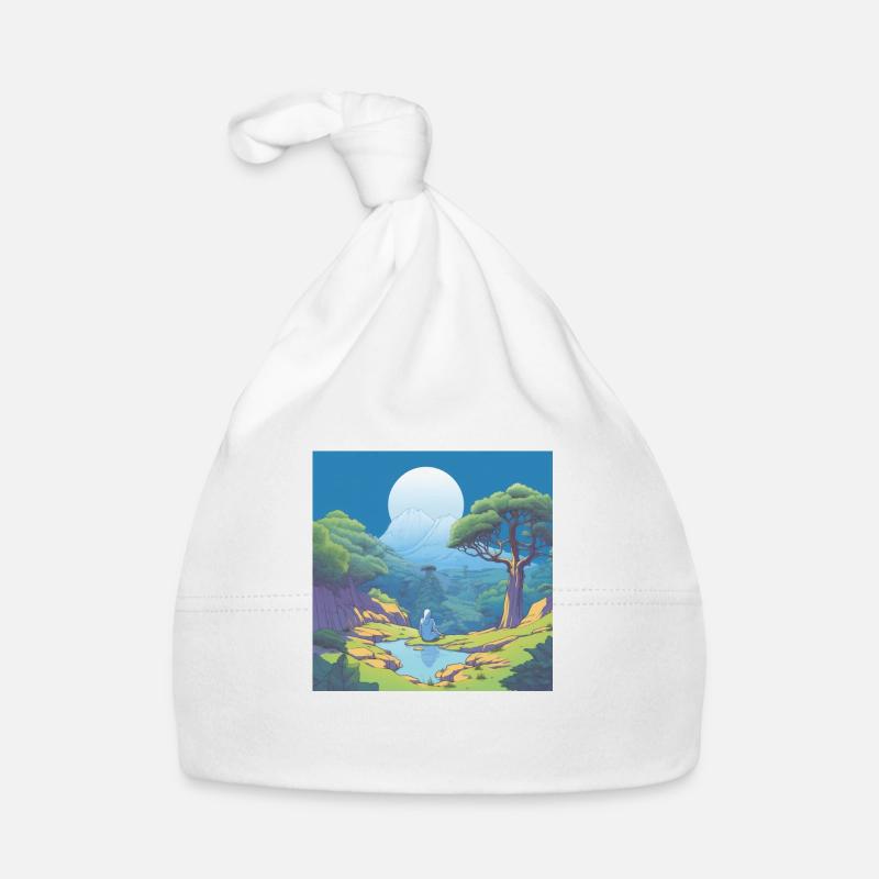 Observation de la lune Bonnet bio Bébé