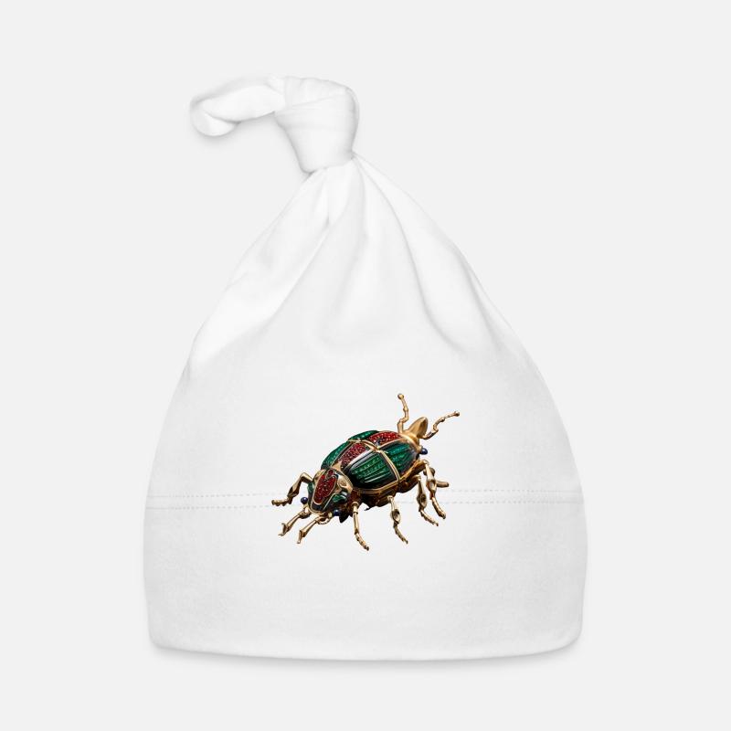 SCARABEE DE LUX - Bonnet bio Bébé - blanc