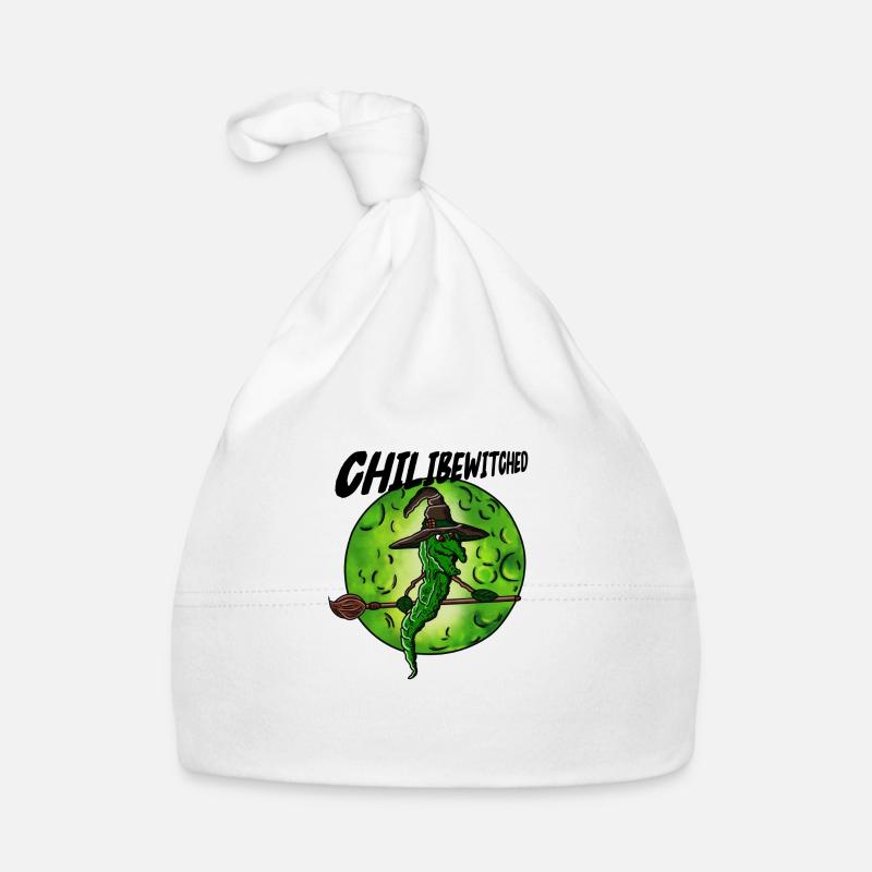 Chili Halloween Witch Broom Fly Organic Baby Cap
