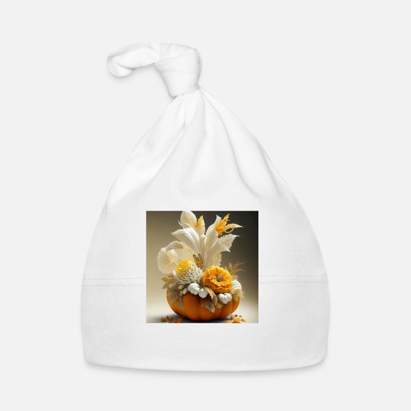 Halloween flower arrangement Organic Baby Cap