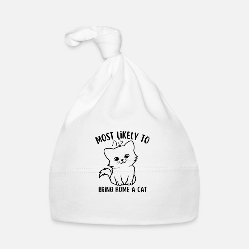 Am ehesten eine Katze mit nach Hause bringen Baby Bio-Mütze