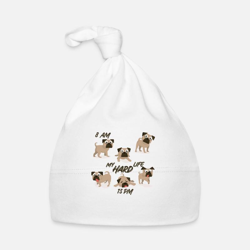 Mops Baby Bio-Mütze