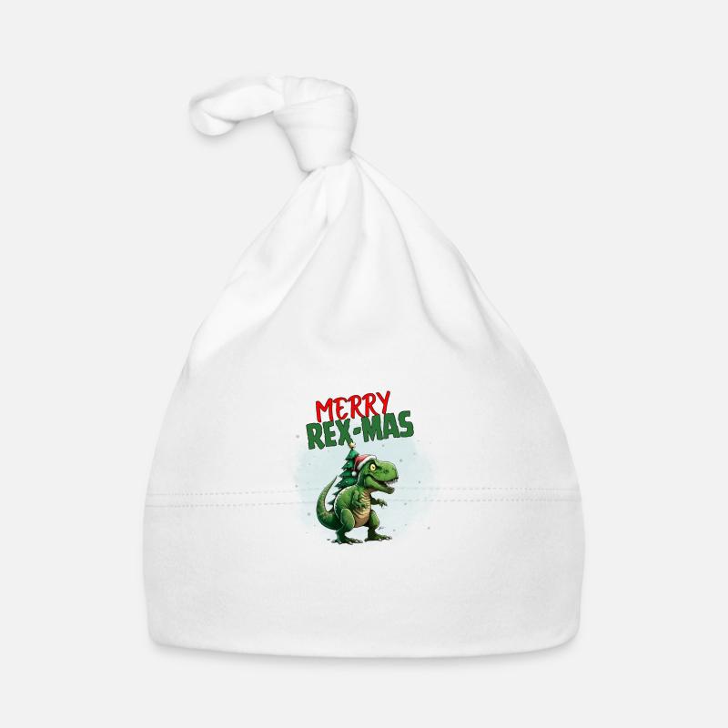 Merry Rex-Mas Organic Baby Cap