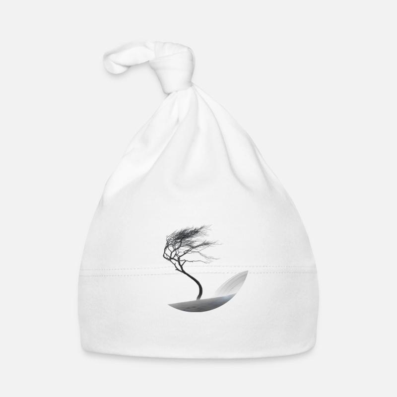 A small tree in the big storm Organic Baby Cap