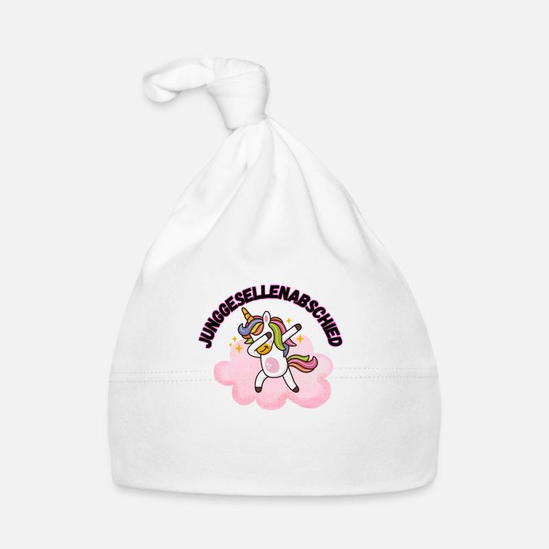 Junggesellenabschied - Baby Bio-Mütze - Weiß