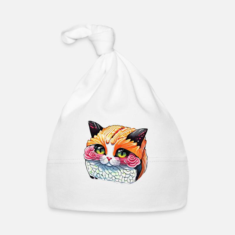 Sushi Cat Organic Baby Cap