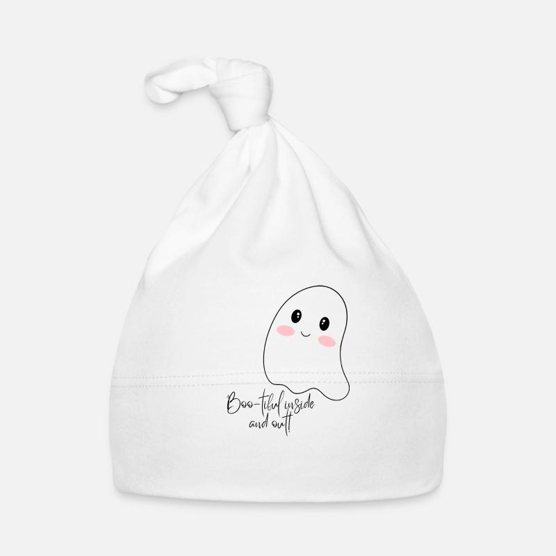 Halloween Ghost Gespenst Boo-tiful Geschenk Gift Organic Baby Cap