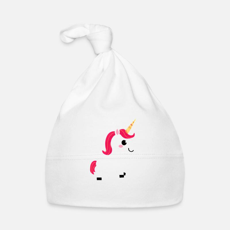 Einhorn Mädchen Einhörner Fabeltier Unicorn Baby Bio-Mütze
