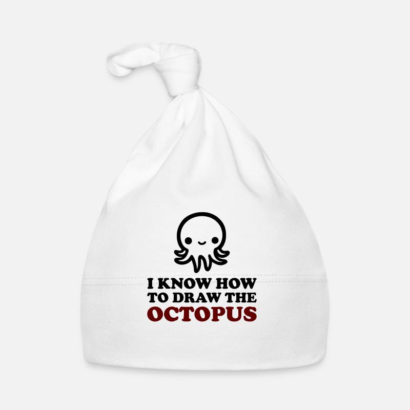 The Octopus - Baby Bio-Mütze - Weiß
