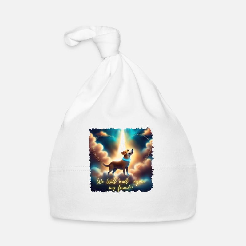 We will meet again!! - Organic Baby Cap - white