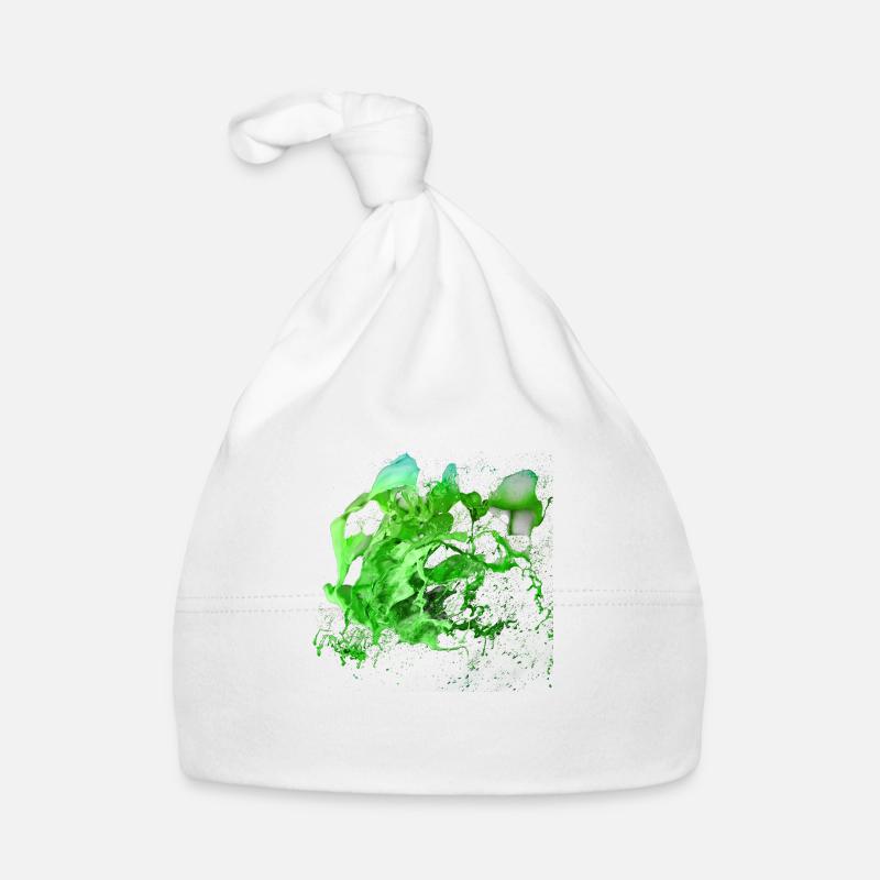 Spritzfarbe Reinbow Graffitti Kunst bunt Baby Bio-Mütze