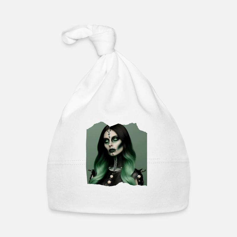 Witch Fear Terrifying Nightmare Ghostly Satan Organic Baby Cap