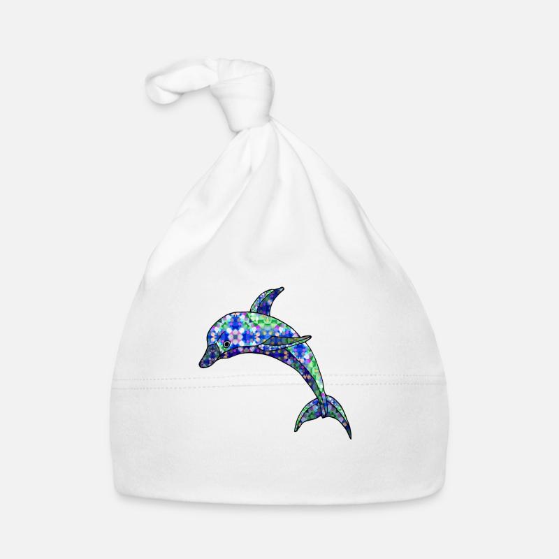 Dolphin Organic Baby Cap