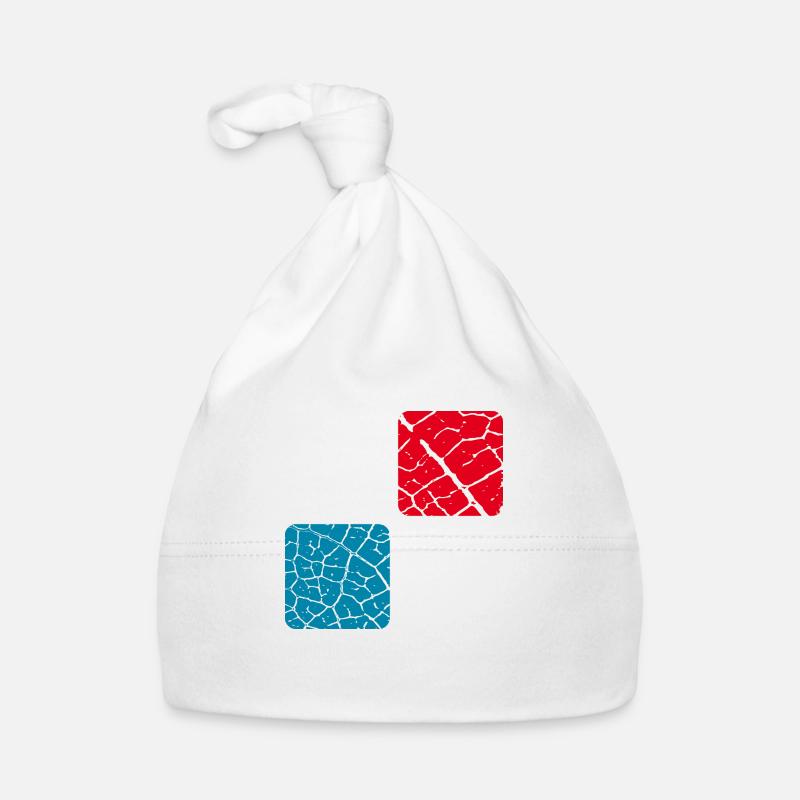 Minimal square design Organic Baby Cap