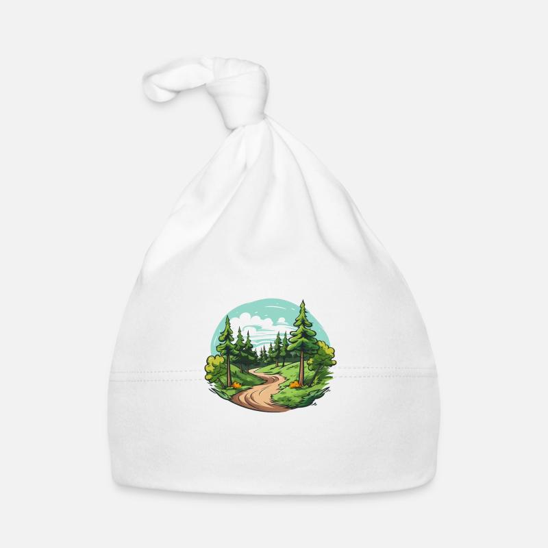 the peaceful forest Organic Baby Cap