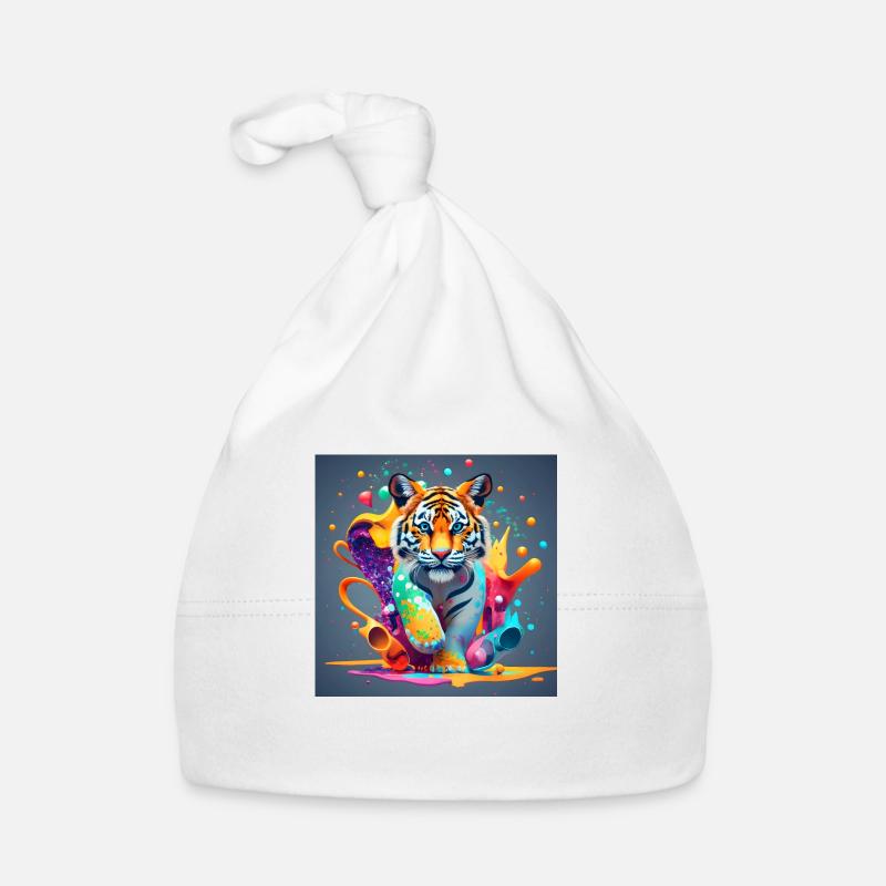 Lion coloré Bonnet bio Bébé