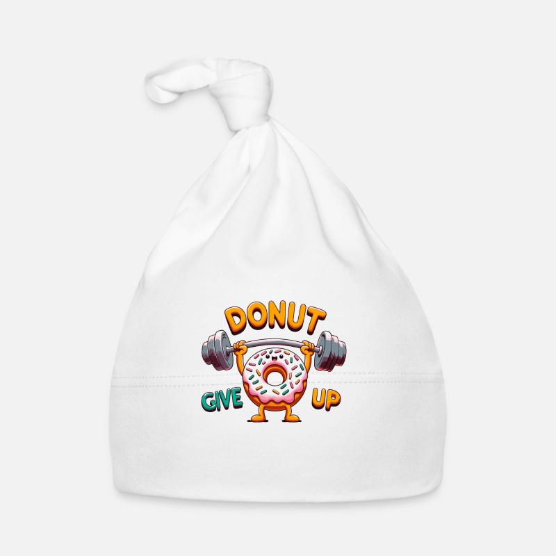 Donut Give Up Organic Baby Cap