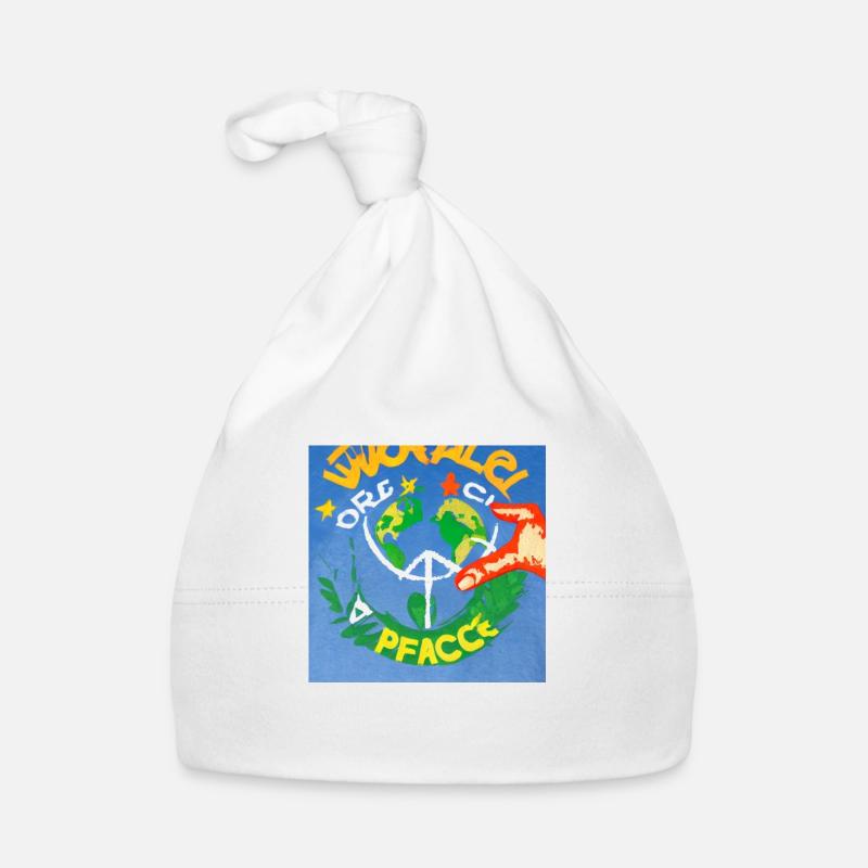 World peace Organic Baby Cap