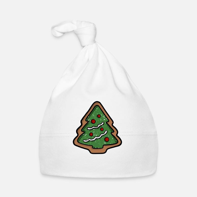 Christmas Tree Cookie Organic Baby Cap