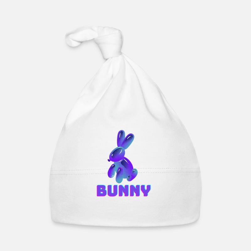 Purple Bunny Organic Baby Cap