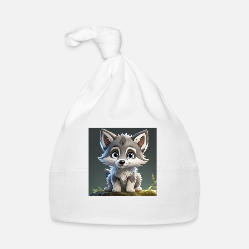 Bébé loup mignon Bonnet bio Bébé