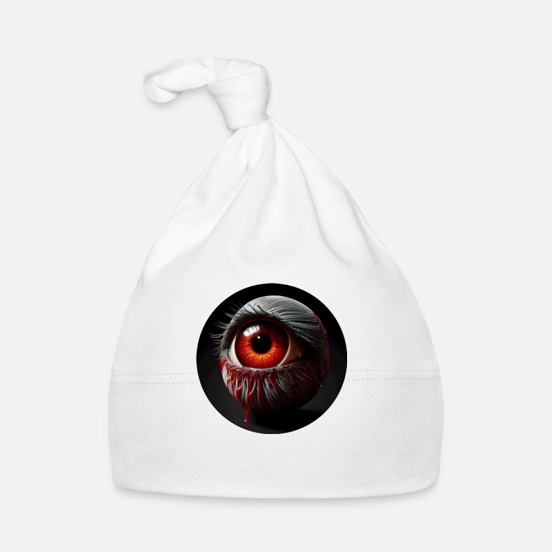 Eye Satanic Dark Character Gruesome Organic Baby Cap
