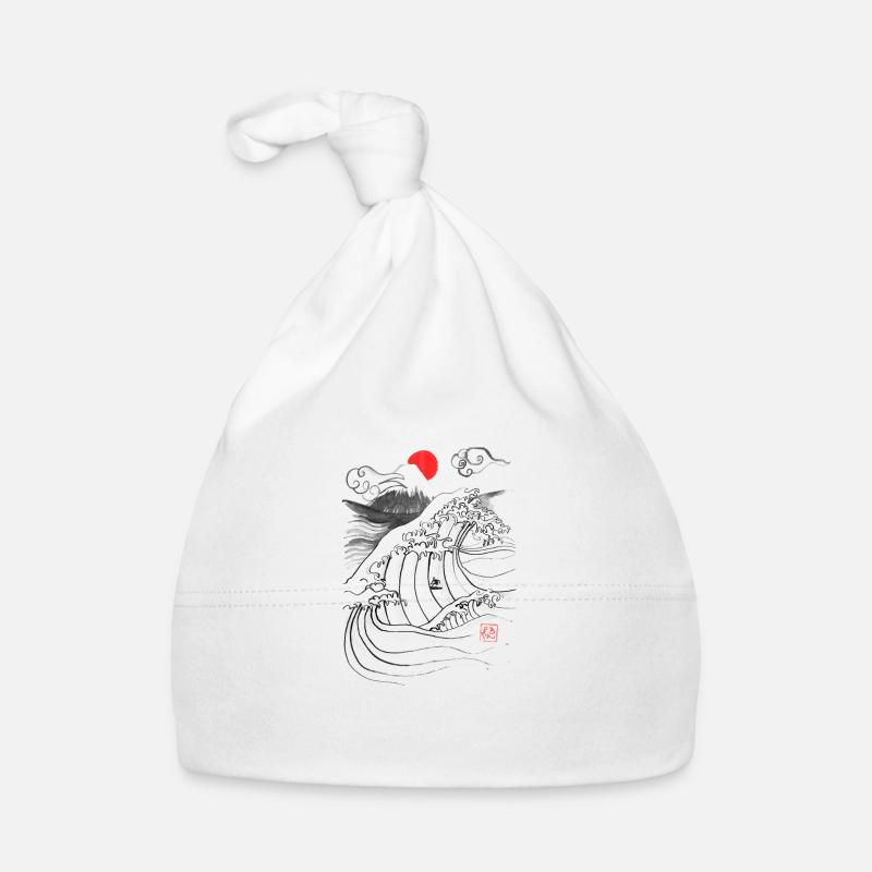 surfer - Bonnet bio Bébé - blanc
