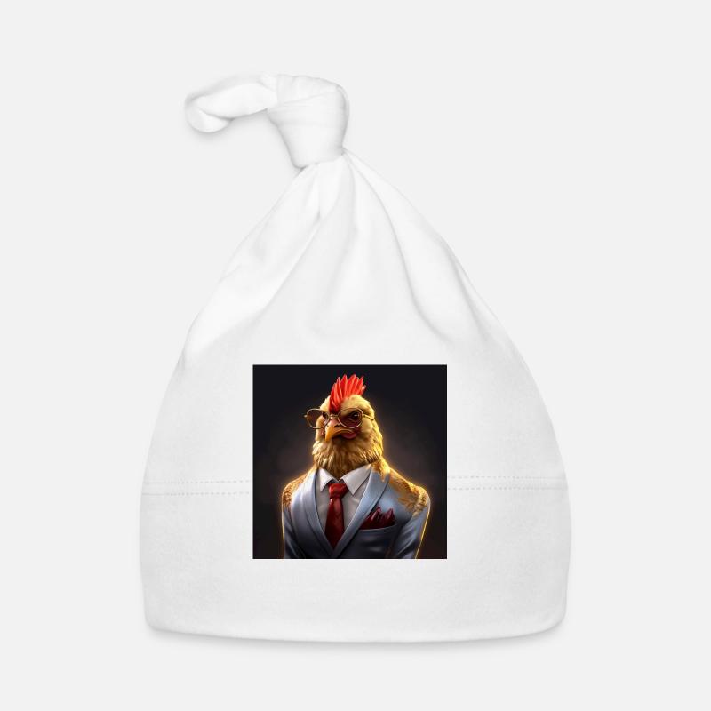 Feathery spy on duty Organic Baby Cap