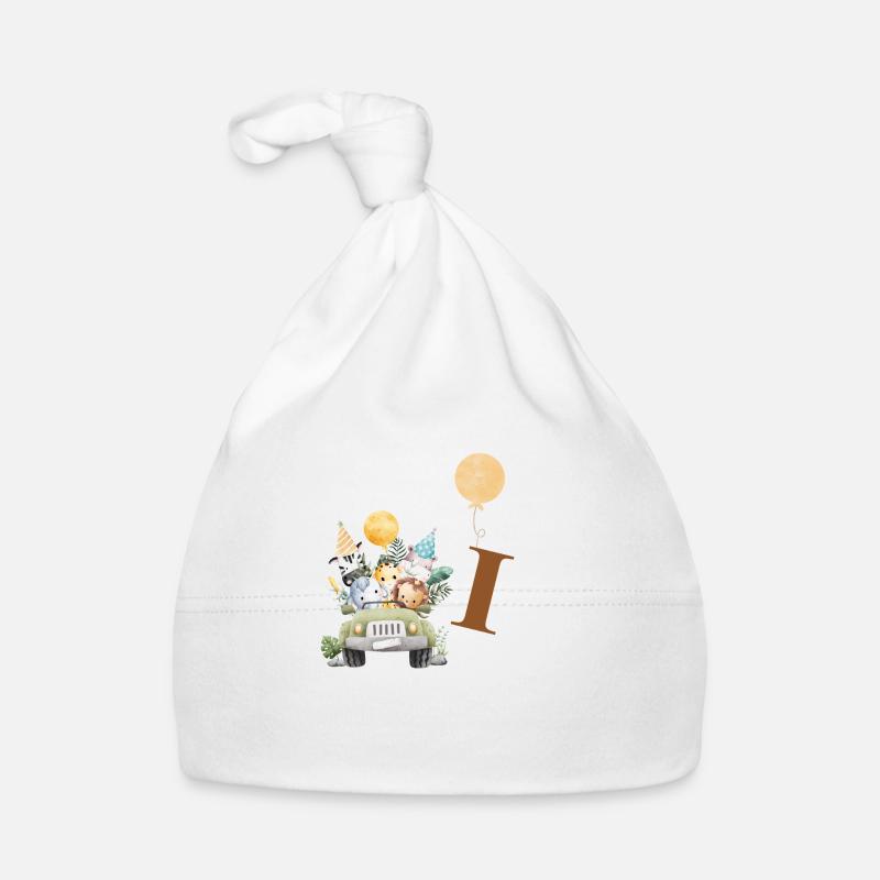 Letter J Safari Organic Baby Cap