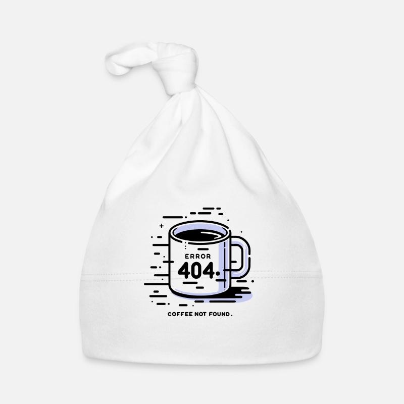 Error 404 Coffee Not Found Organic Baby Cap