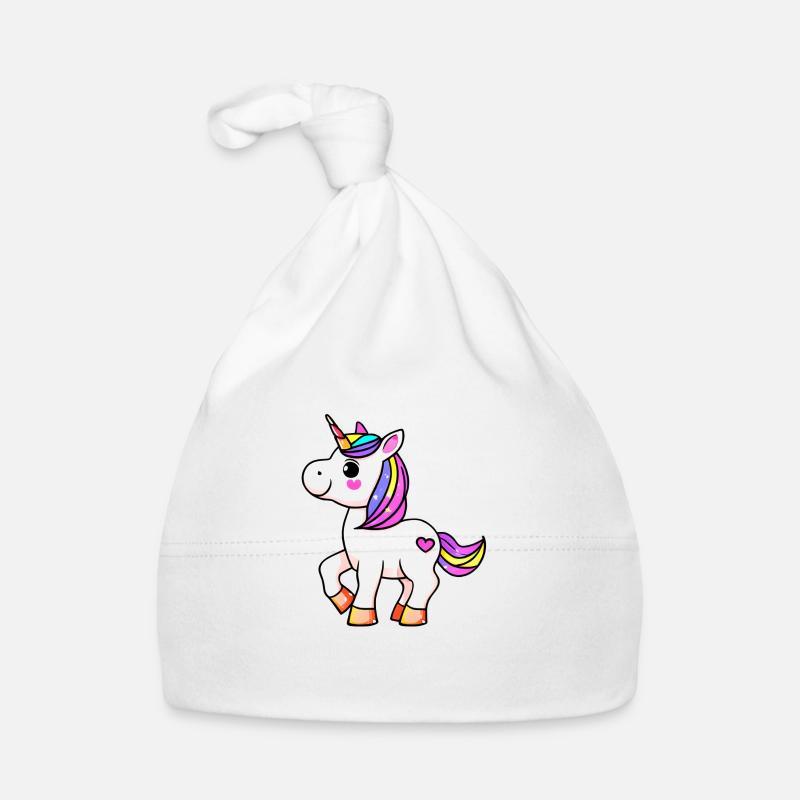 Einhorn Fabeltier Mädchen Einhörner Baby Bio-Mütze