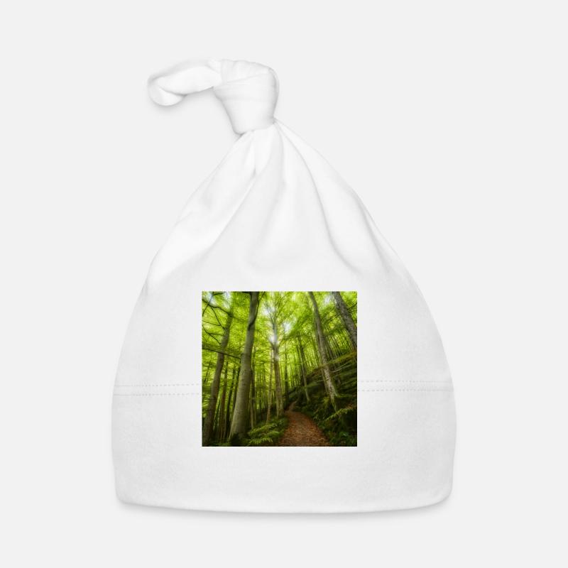 Smaragdgrne Dschungel Baby Bio-Mütze
