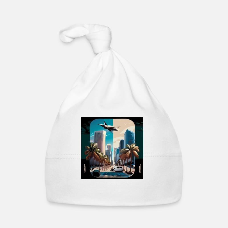 Miami night/day split (Miami Collection) Baby Bio-Mütze