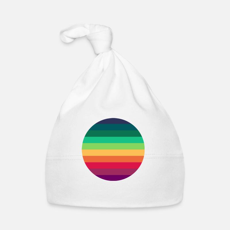 Cercle arc-en-ciel Bonnet bio Bébé