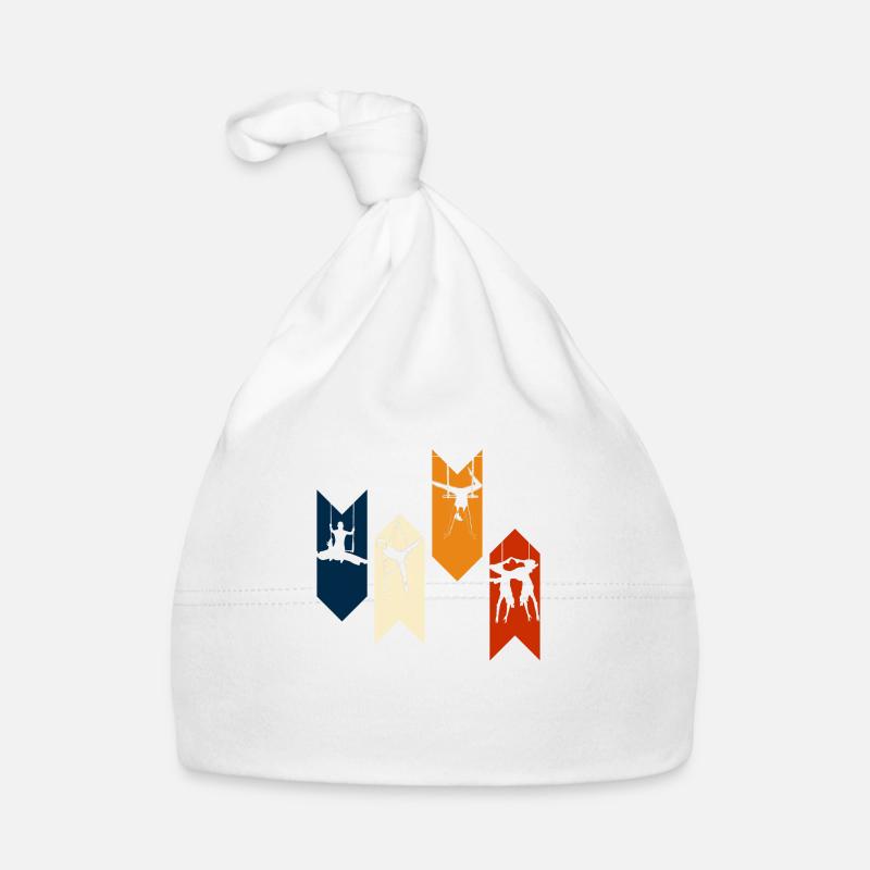 Vintage Retro Trapez - Trapez Geschenkidee Baby Bio-Mütze