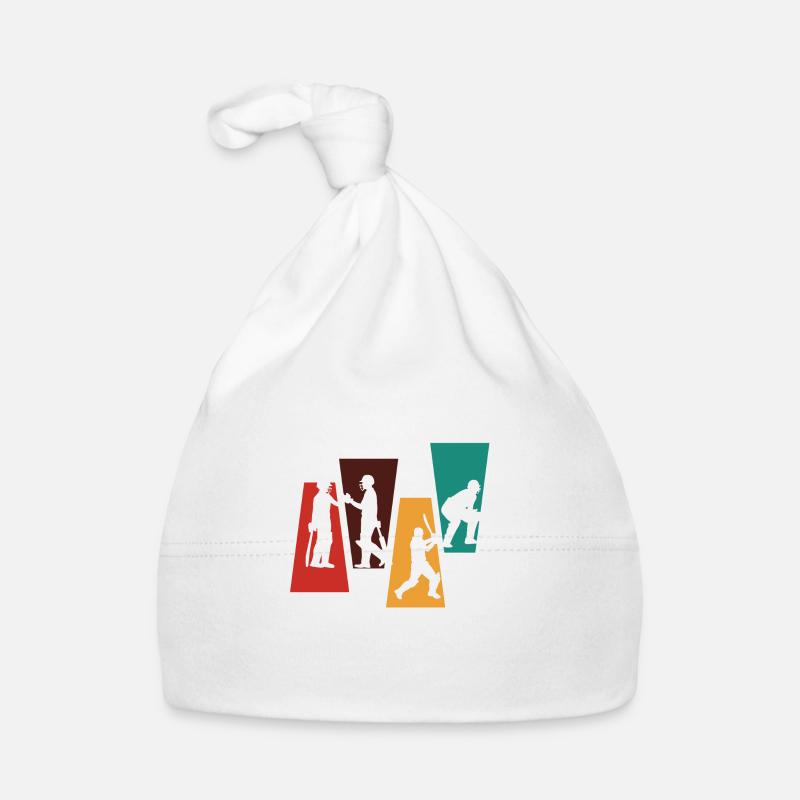 Vintage Retro Cricket - Cricket Gift Idea Organic Baby Cap